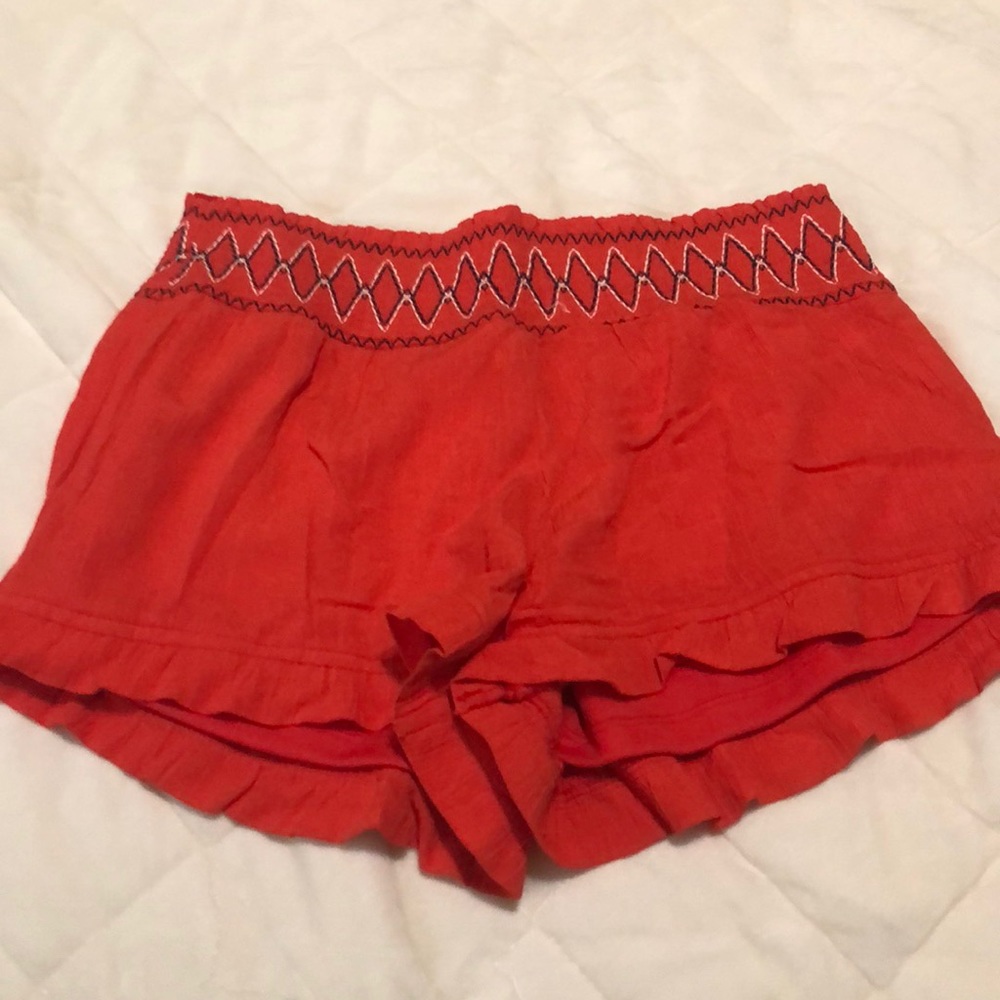 Coral summer shorts